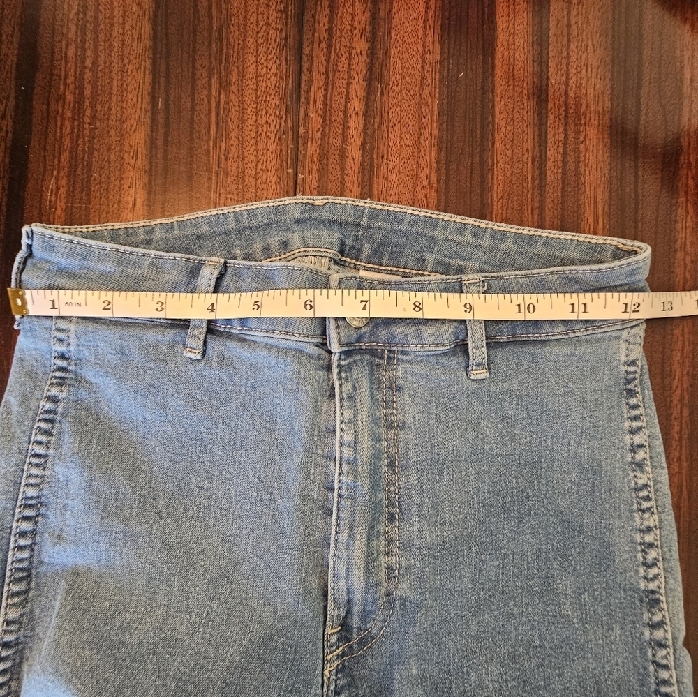 &Denim High Waist Skinny Coup Moulante Blue Jeans Sz US 4 EUC - Picture 5 of 7